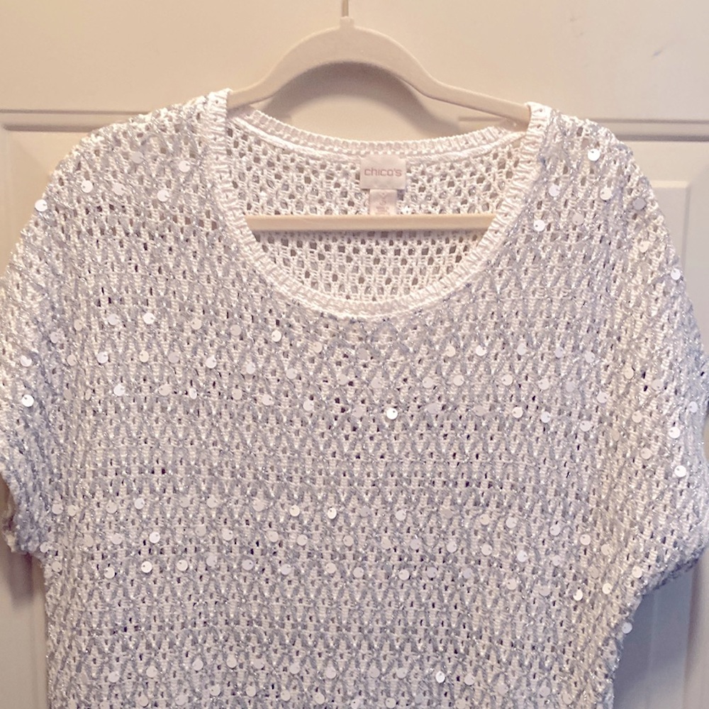 Chico’s white top. Size 3